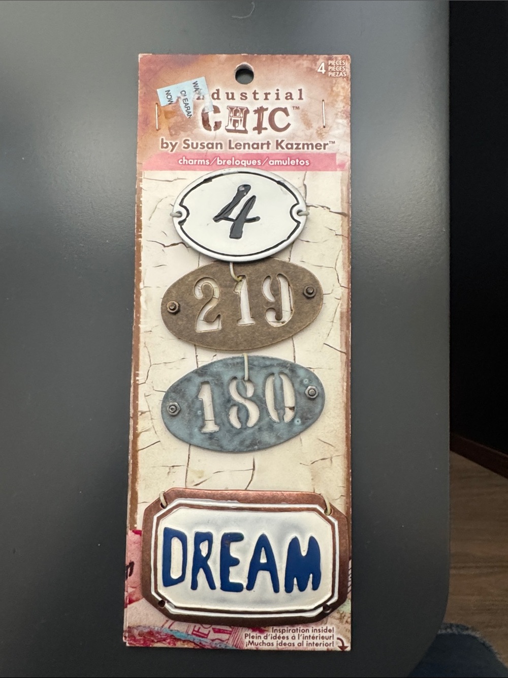 Industrial Chic 'Dream' MetalAccents - Blue, White, Brown